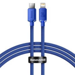 Kabel 1.2m Baseus Crystal Shine USB-C Type C do Lightning PD 20W Niebieski