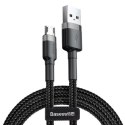 Kabel 2m Baseus Cafule USB do Micro USB 1.5A (szaro-czarny)