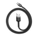 Kabel 2m Baseus Cafule USB do Micro USB 1.5A (szaro-czarny)