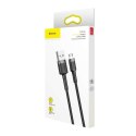 Kabel 2m Baseus Cafule USB do Micro USB 1.5A (szaro-czarny)