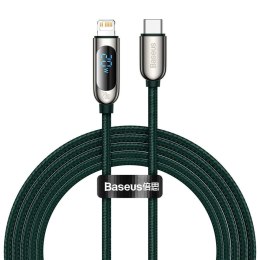 Kabel 2m Baseus Display PD 20W USB-C Type C do Lightning do iPhone Zielony