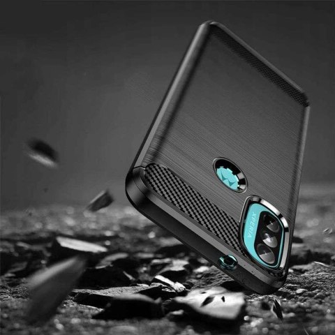 Etui TPU Carbon do Motorola Moto E20 / E30 / E40 Black