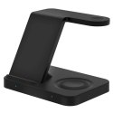 Ładowarka indukcyjna A11 3w1 Wireless Charger Black