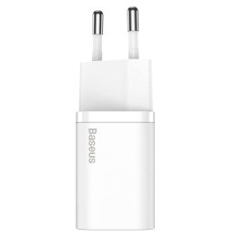 Ładowarka sieciowa zasilacz Baseus Super Si USB-C Type C PD 25W Biała