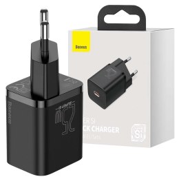 Ładowarka sieciowa zasilacz Baseus Super Si USB-C Type C PD 25W Czarna