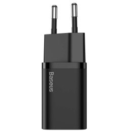 Ładowarka sieciowa zasilacz Baseus Super Si USB-C Type C PD 25W Czarna