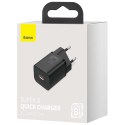 Ładowarka sieciowa zasilacz Baseus Super Si USB-C Type C PD 25W Czarna