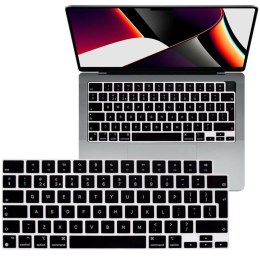 Nakładka ochronna Alogy silikonowa na klawiaturę do Apple Macbook Pro 14/16 M1 2021 Czarna