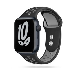 Pasek opaska gumowa SoftBand do Apple Watch 4 / 5 / 6 / 7 / SE (42 / 44 / 45 mm) Black/Gray