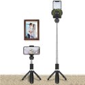 Uchwyt Selfie Stick Tripod bezprzewodowy L01S Wireless Black