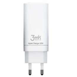 Ładowarka sieciowa 3mk Hyper Charger 65W 2x USB-C Type C USB QC PD 65W