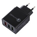 Ładowarka sieciowa Alogy szybka USB + USB-C Type C QC 3.0 PD 20W Czarna