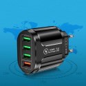 Ładowarka sieciowa Alogy szybka USB + USB-C Type C QC 3.0 PD 20W Czarna