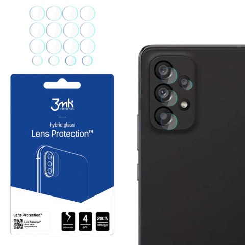 Szkło x4 na kamerę obiektyw 3mk Lens Protection do Samsung Galaxy A53 5G