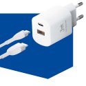 Szybka ładowarka sieciowa 3mk Hyper Charger USB + USB-C 20W PD Biała