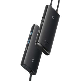 Adapter HUB przejściówka Baseus Lite Series USB-C 2x USB 3.0 4K SD/TF Black