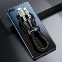 Kabel krótki Baseus Cafule USB do USB-C Type C QC 40W 25cm Srebrny