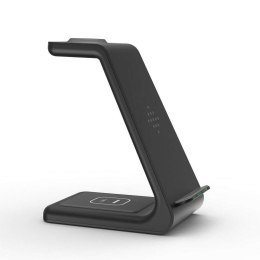 Ładowarka stacja dokująca bezprzewodowa A8 3w1 Wireless Charger Black