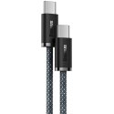 Mocny Kabel Baseus Dynamic Series USB-C do USB-C PD QC 100W 5A 2m Szary