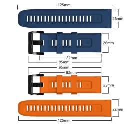 Pasek sportowy Iconband do Garmin Fenix 3 / 5X / 3HR / 5X Plus / 6X / 6X Pro / 7X Orange