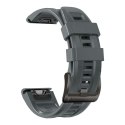 Pasek sportowy Iconband do Garmin Fenix 3 / 5X / 3HR / 5X Plus / 6X / 6X Pro / 7X Steel Grey