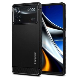 Etui do Xiaomi Poco X4 Pro 5G futerał Spigen Rugged Armor Matte Black