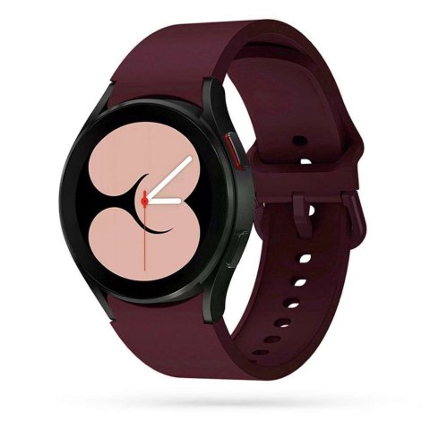 Pasek gumowy Iconband do Samsung Galaxy Watch 4 40 / 42 / 44 / 46 mm Bordo