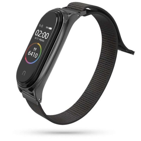 Pasek nylonowy do Xiaomi Mi Smart Band 7 Black