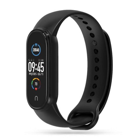 Pasek opaska sportowa IconBand do Xiaomi Mi Smart Band 5 / 6 / 6 NFC / 7 Black