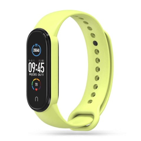 Pasek opaska sportowa IconBand do Xiaomi Mi Smart Band 5 / 6 / 6 NFC / 7 Lime