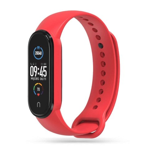 Pasek opaska sportowa IconBand do Xiaomi Mi Smart Band 5 / 6 / 6 NFC / 7 Red