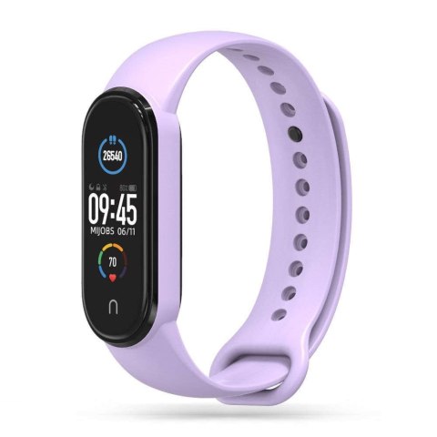 Pasek opaska sportowa IconBand do Xiaomi Mi Smart Band 5 / 6 / 6 NFC / 7 Violet