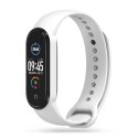 Pasek opaska sportowa IconBand do Xiaomi Mi Smart Band 5 / 6 / 6 NFC / 7 White