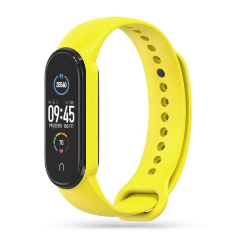 Pasek opaska sportowa IconBand do Xiaomi Mi Smart Band 5 / 6 / 6 NFC / 7 Yellow