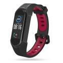 Pasek sportowy Armour do Xiaomi Mi Smart Band 5 / 6 / 6 NFC / 7 Black/Red