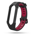 Pasek sportowy Armour do Xiaomi Mi Smart Band 5 / 6 / 6 NFC / 7 Black/Red