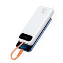 Powerbank bateria Baseus Block Lightning PD 20W 20000mAh + kabel USB - USB-C 0.5m Biały