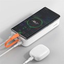 Powerbank bateria Baseus Block Lightning PD 20W 20000mAh + kabel USB - USB-C 0.5m Biały