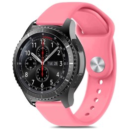 Gumowy Uniwersalny pasek sportowy Alogy soft band do smartwatcha 20mm Beżowy