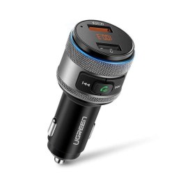 Transmiter FM UGREEN Bluetooth, QC 3.0, USB (czarny)