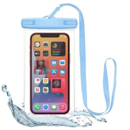 Uniwersalne etui wodoodporne na telefon do 6.9 cal Waterproof Case Blue