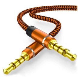 Kabel Rock Audio 2x Mini Jack 3.5mm Gold AUX 2m Tarnish