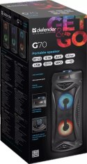 GŁOŚNIK DEFENDER G70 BLUETOOTH 12W BT/FM/TF/MIC LIGHTS