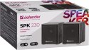 GŁOŚNIKI DEFENDER SPK-230 4W 2.0 DREWNIANE USB