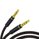 Kabel Rock Audio 2x Mini Jack 3.5mm Gold AUX 2m Tarnish