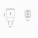 Ładowarka sieciowa Alogy szybka USB-C PD 20W + Kabel Lightning 1m Biały