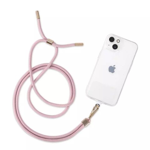 Smycz do telefonu Chain "2" Universal Strap Pink/Gold