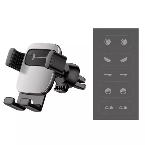 Baseus Cube Gravity Car Mount Air Vent Phone Bracket Holder silver (SUYL-FK0S)