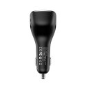 Baseus F40 Emetteur audio FM Port AUX Bluetooth chargeur de voiture 2x USB 15W 2A noir (CCF40-A01)