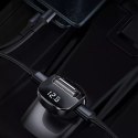 Baseus F40 Emetteur audio FM Port AUX Bluetooth chargeur de voiture 2x USB 15W 2A noir (CCF40-A01)